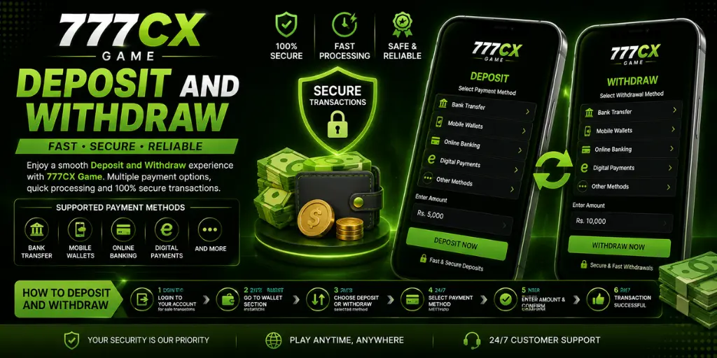 Deposit and Withdraw
