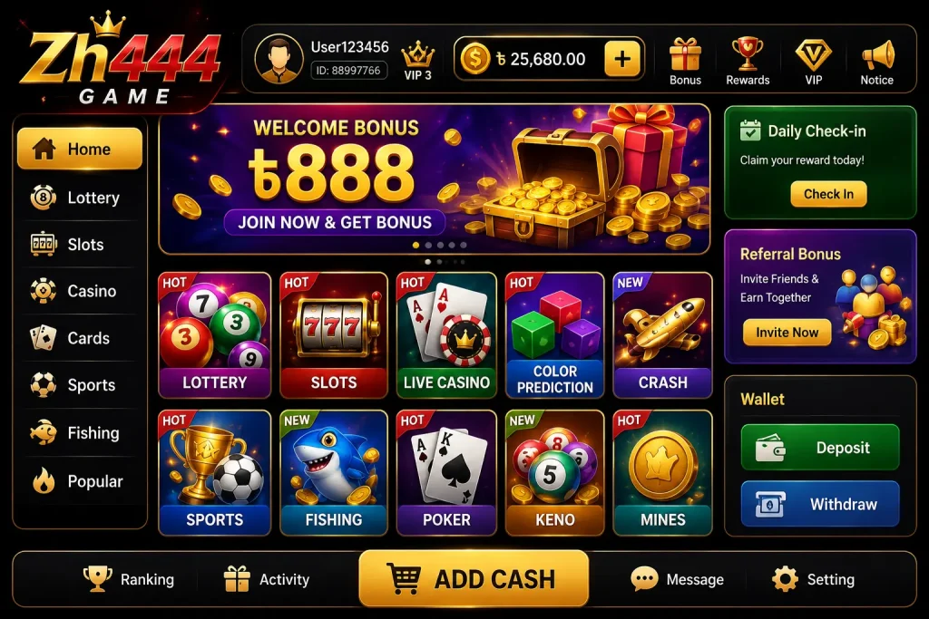 Zh444 Game Download New Earning App Free in Pakistan 2026